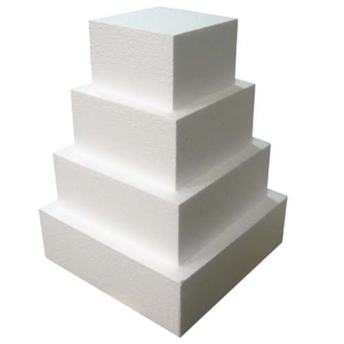 Square Cake Dummy - 6 inch - Click Image to Close